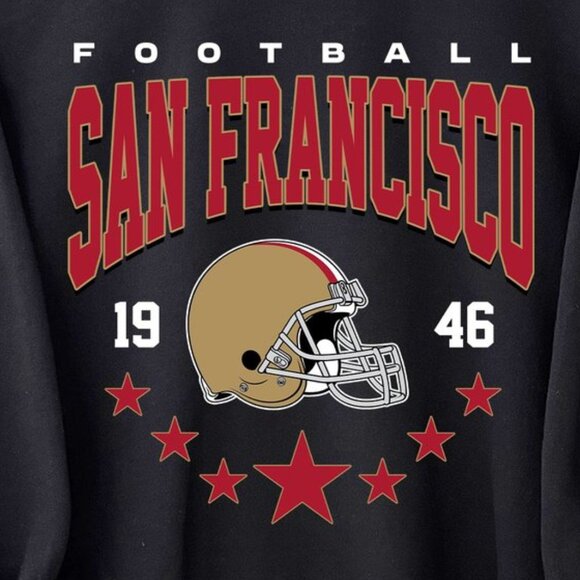 San Francisco Football Retro Style Crewneck Sweatshirt For Fan 91 - Picture 2 of 5